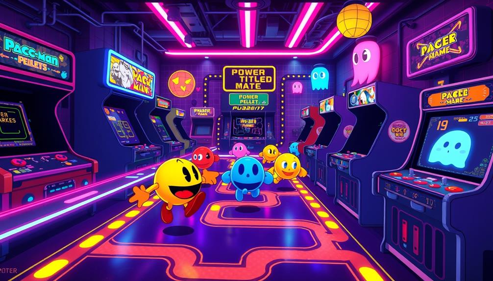 arcade competition with pac man