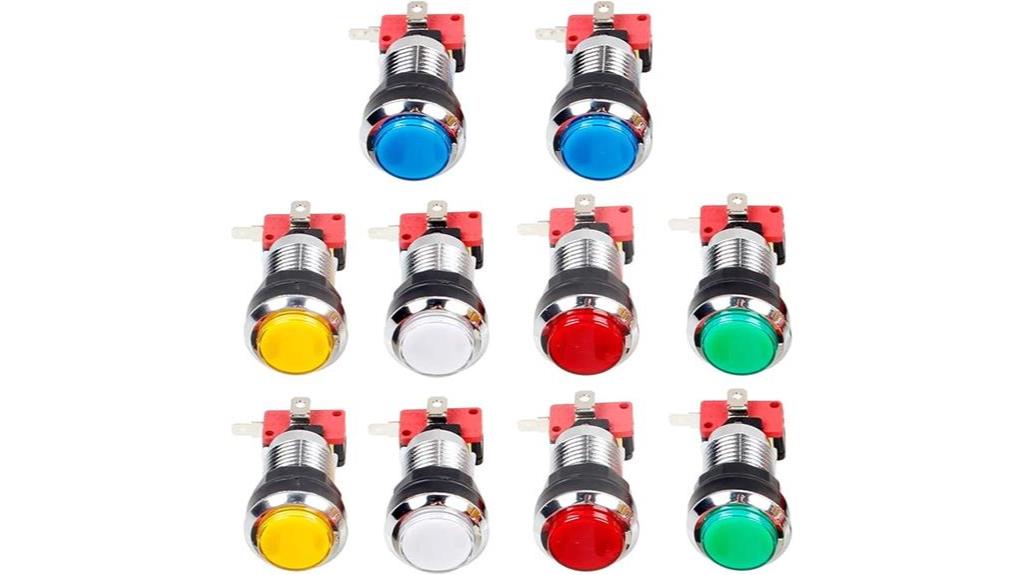 arcade led push buttons