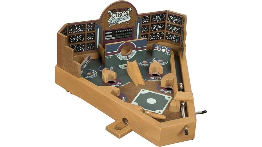 baseball themed pinball tabletop game