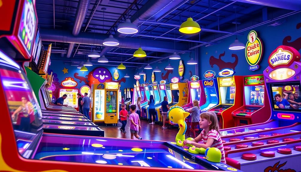 chuck e cheese arcade games