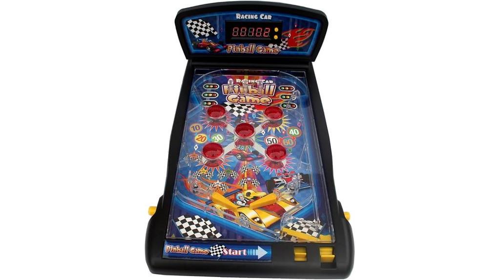 compact electronic pinball game