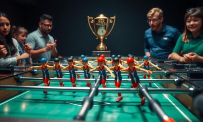 competitive soccer foosball table