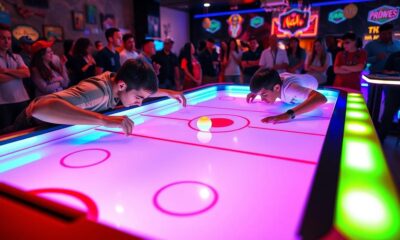 fast paced air hockey fun