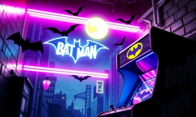 gotham themed arcade game machine