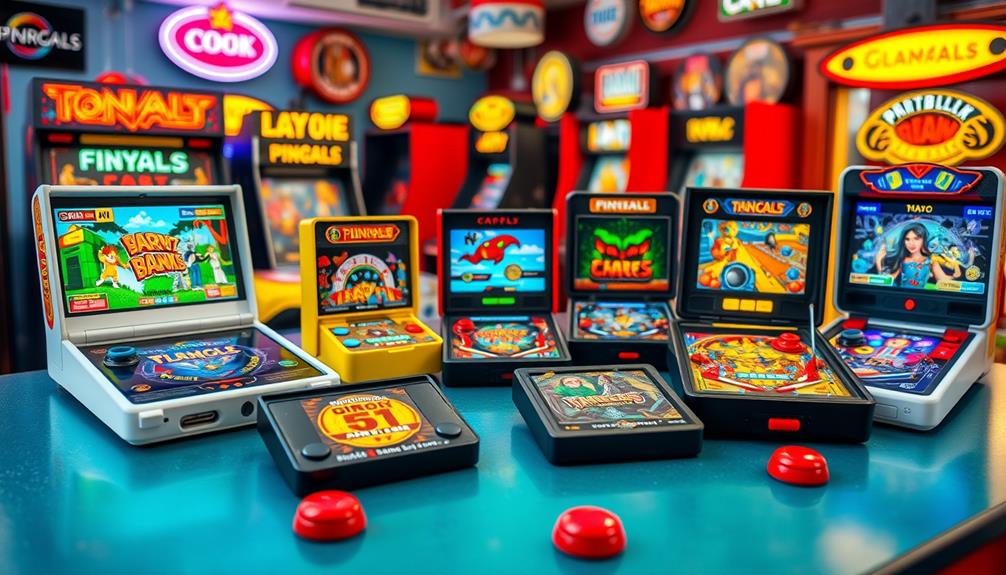 handheld pinball game selection