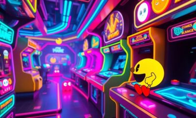 modernized pixel pac man experience