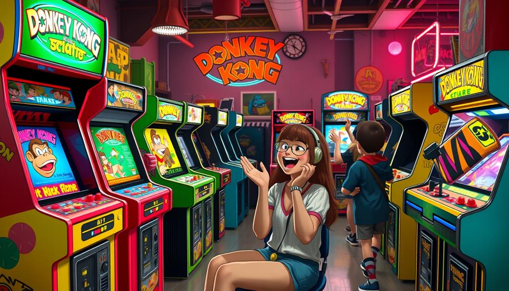 nostalgic donkey kong arcade machines