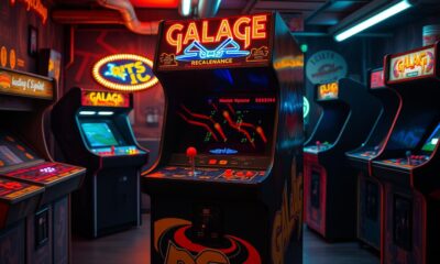 original galaga arcade machine