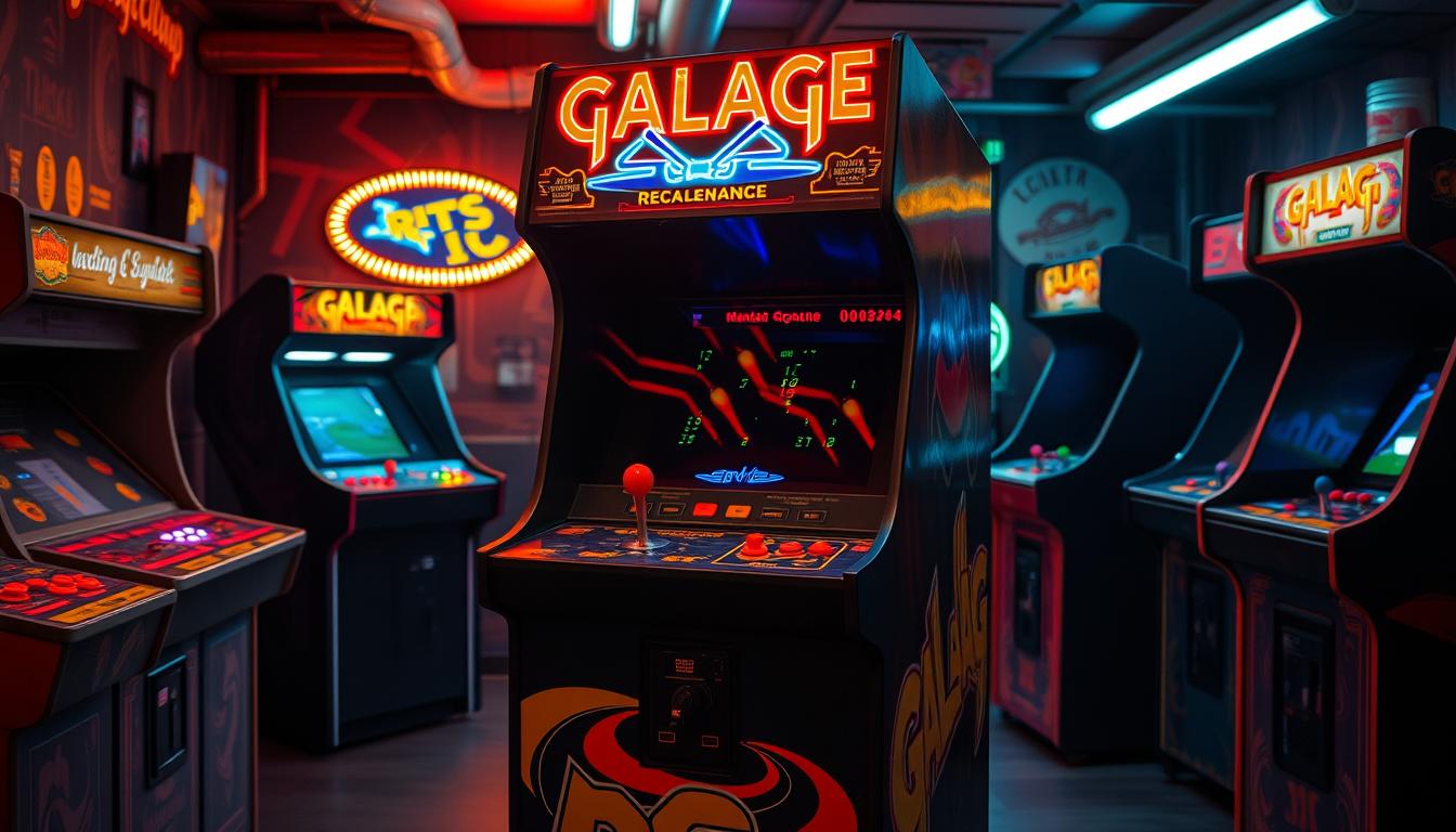 original galaga arcade machine