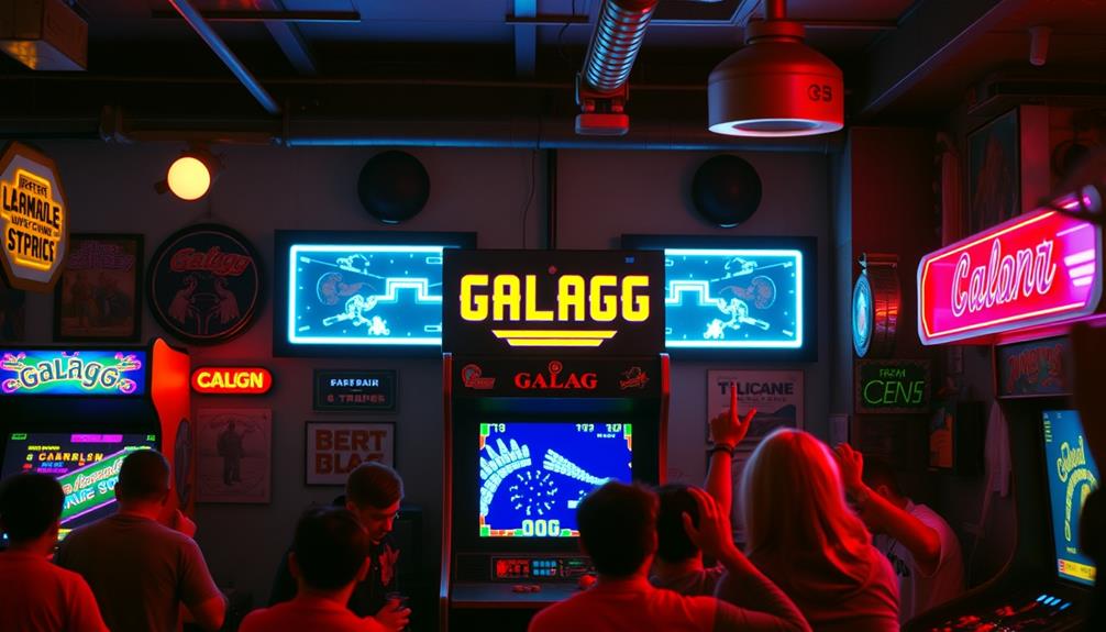 original galaga arcade machine