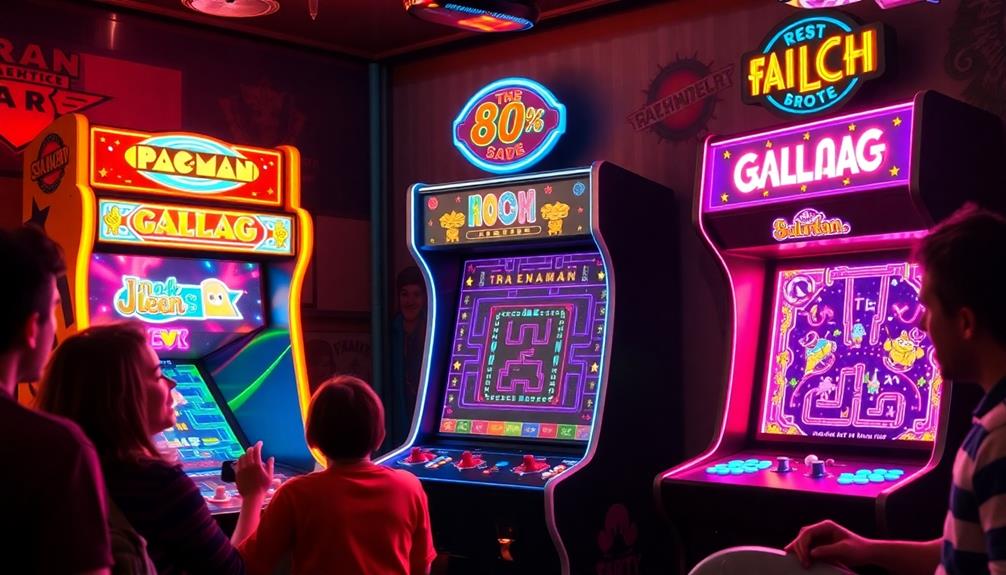 pacman galaga arcade overview