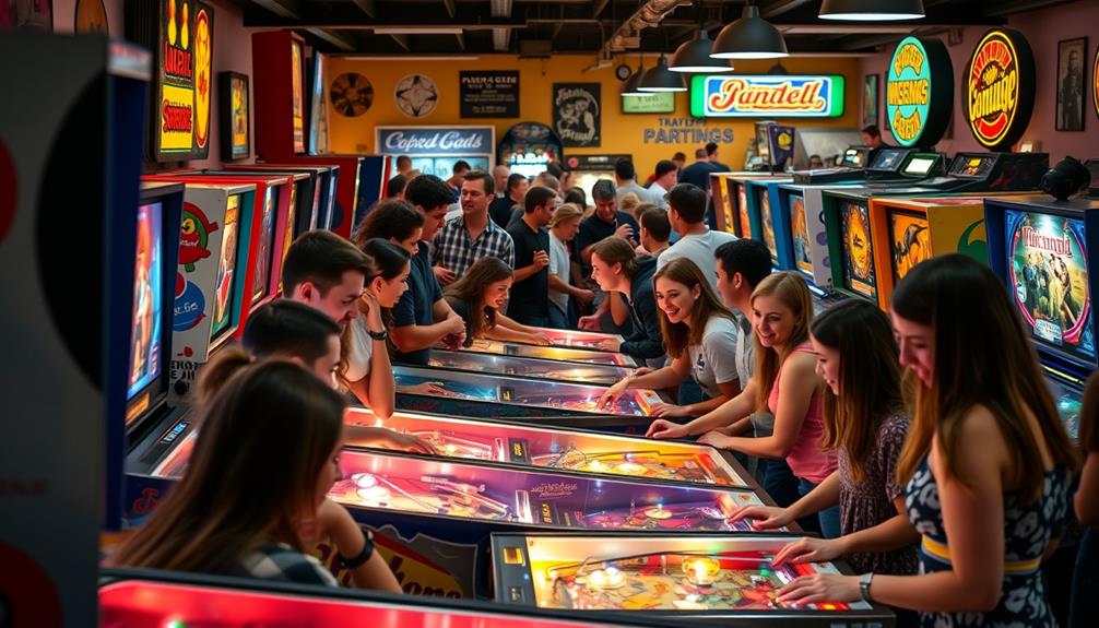 pinball s interactive social dynamics