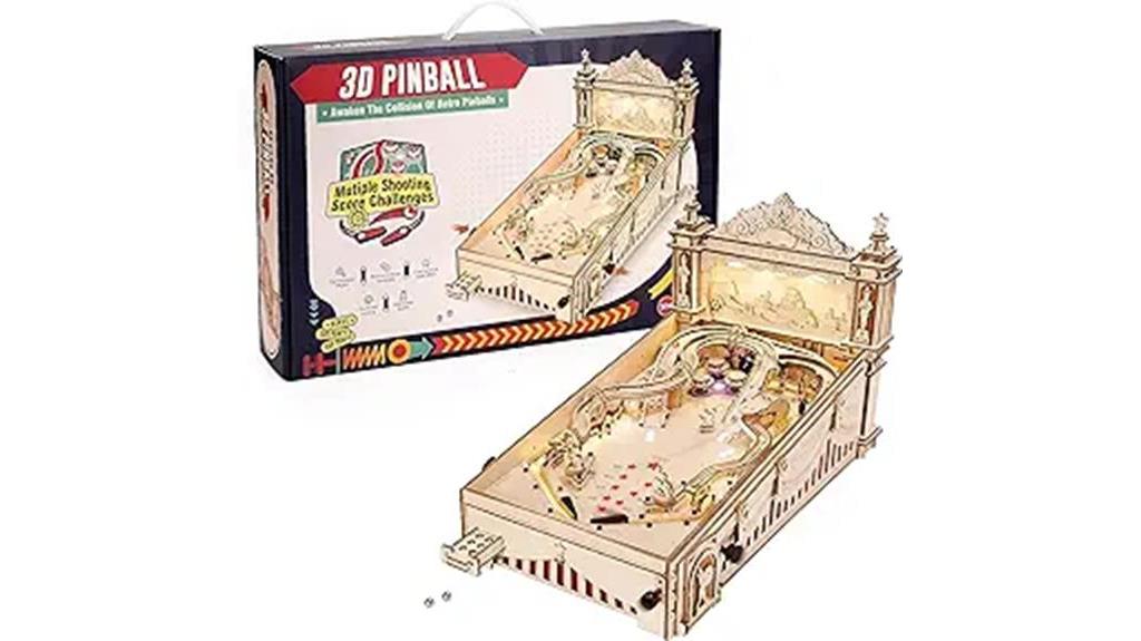 wooden 3d pinball puzzle