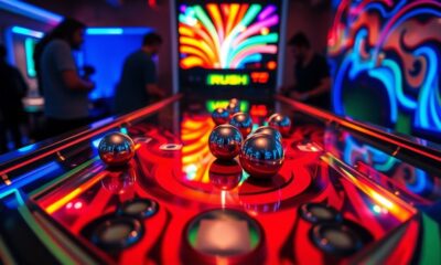 fast paced pinball action