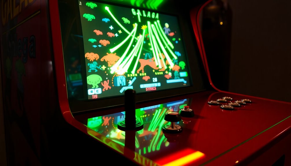 galaga arcade game features