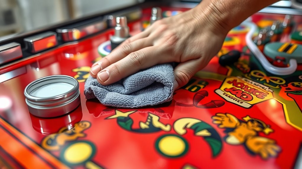 clean and wax pinball surface