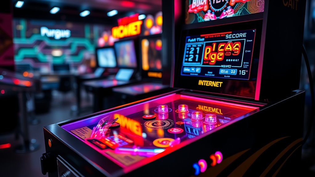 digital pinball connectivity features