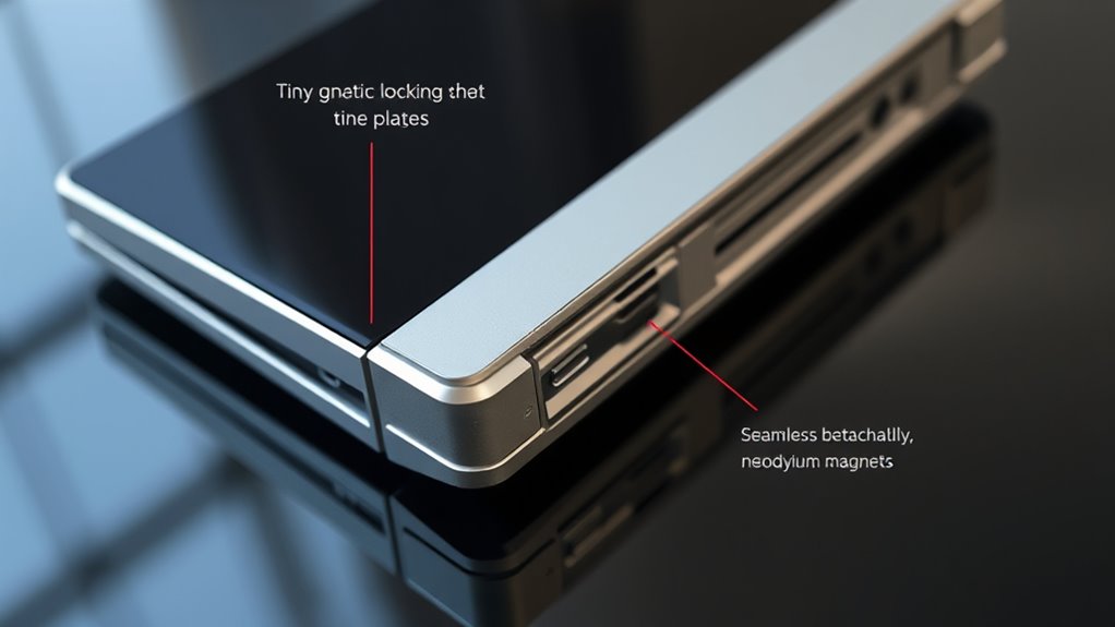 magnetic sleek reliable console locks