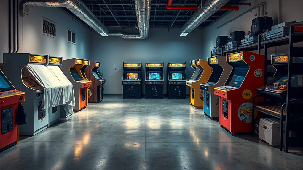 optimal arcade storage conditions