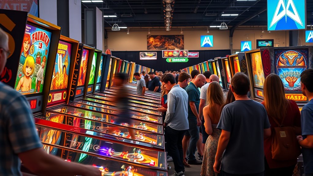 pinball art and vintage machines