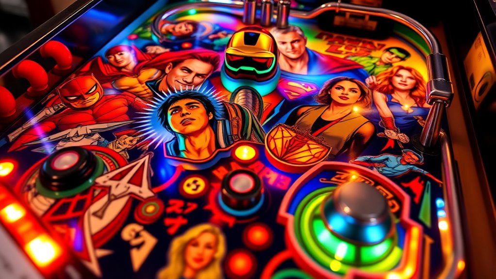 pinball with licensed themes