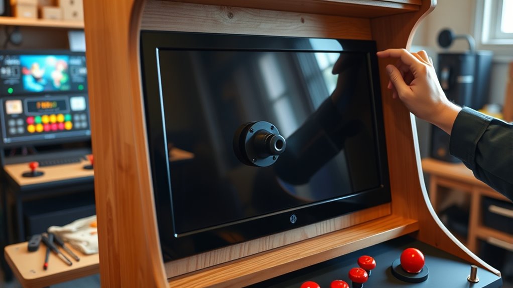 prepare cabinet mount monitor