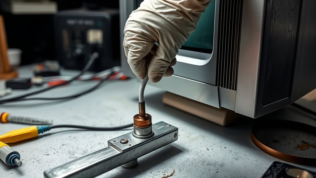 prepare workspace with safety precautions