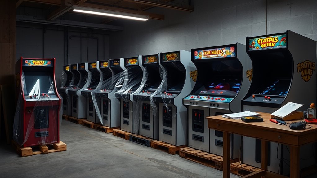 routine arcade machine upkeep