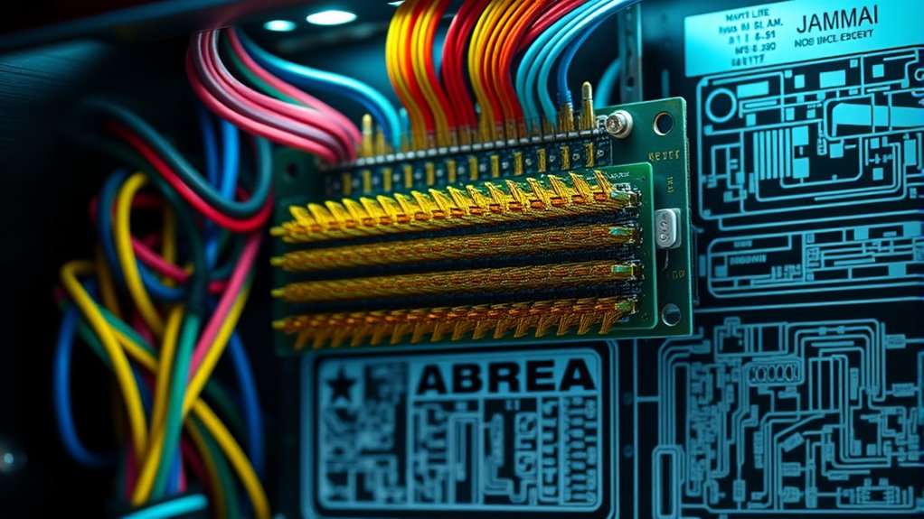 secure connections and organized cables