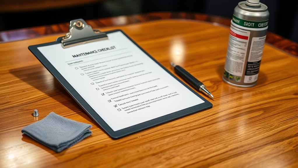 table game maintenance procedures