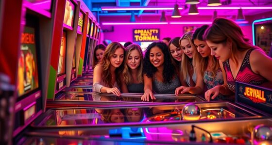women pinball key figures