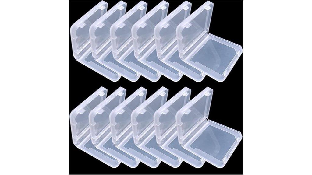 12 piece clear game cases