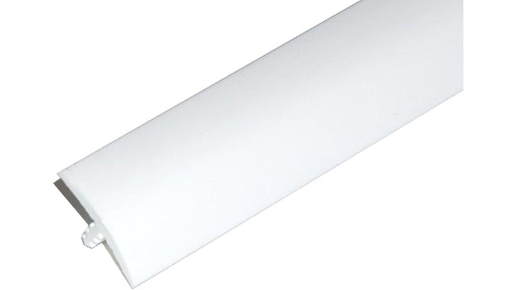 20ft white plastic t molding
