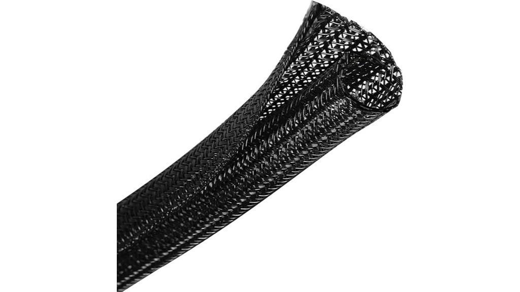 25 foot braided cable sleeve