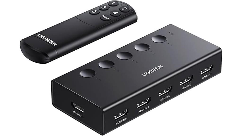 5 port 4k hdmi switch
