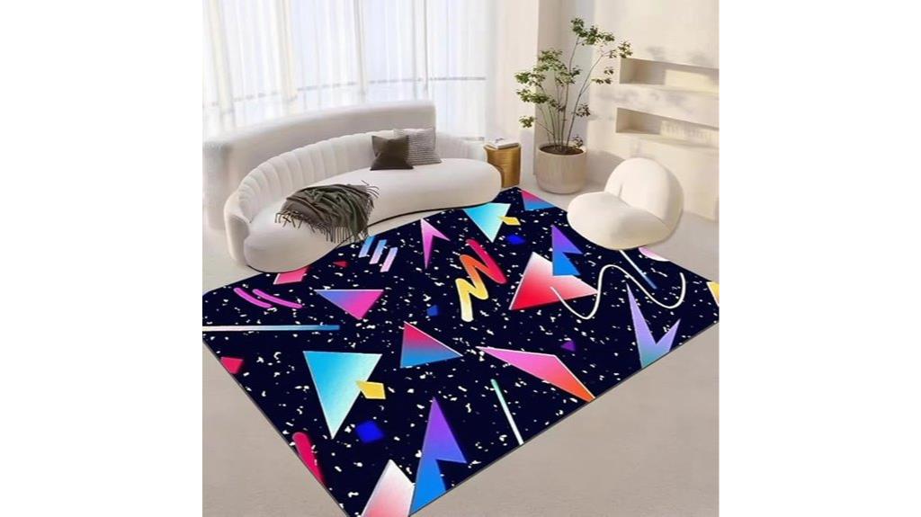 80s arcade rug