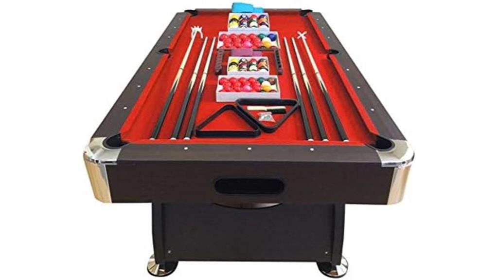 8 foot vintage red felt