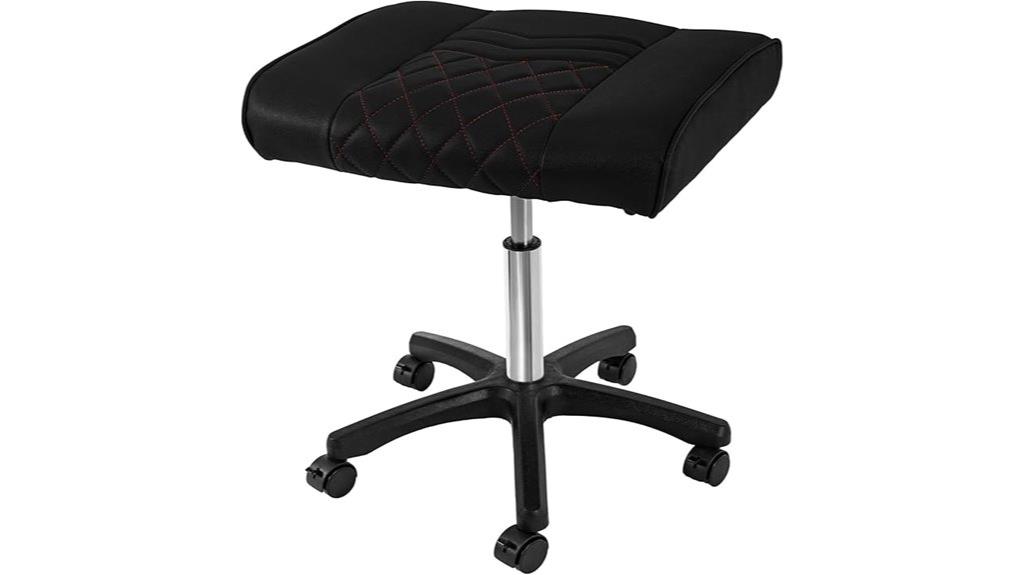 adjustable mobile footrest stool