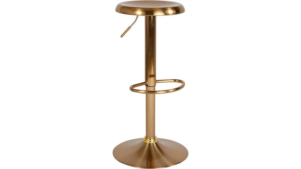 adjustable retro metal barstool
