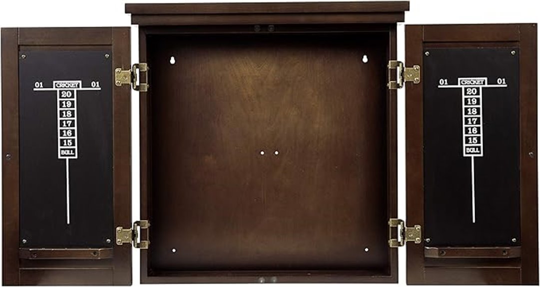 american legend dartboard cabinet