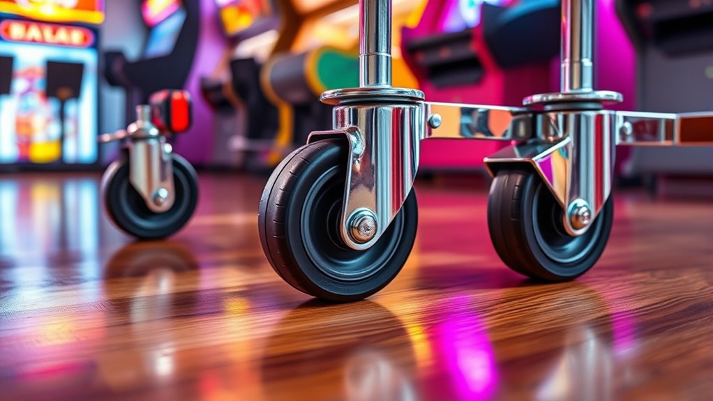 arcade cabinet caster considerations