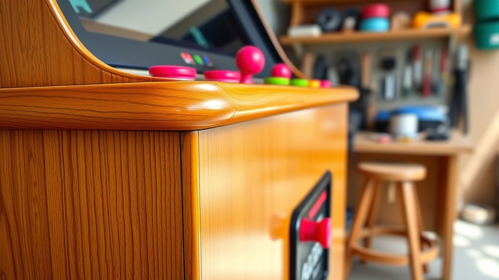 arcade cabinet t molding tips