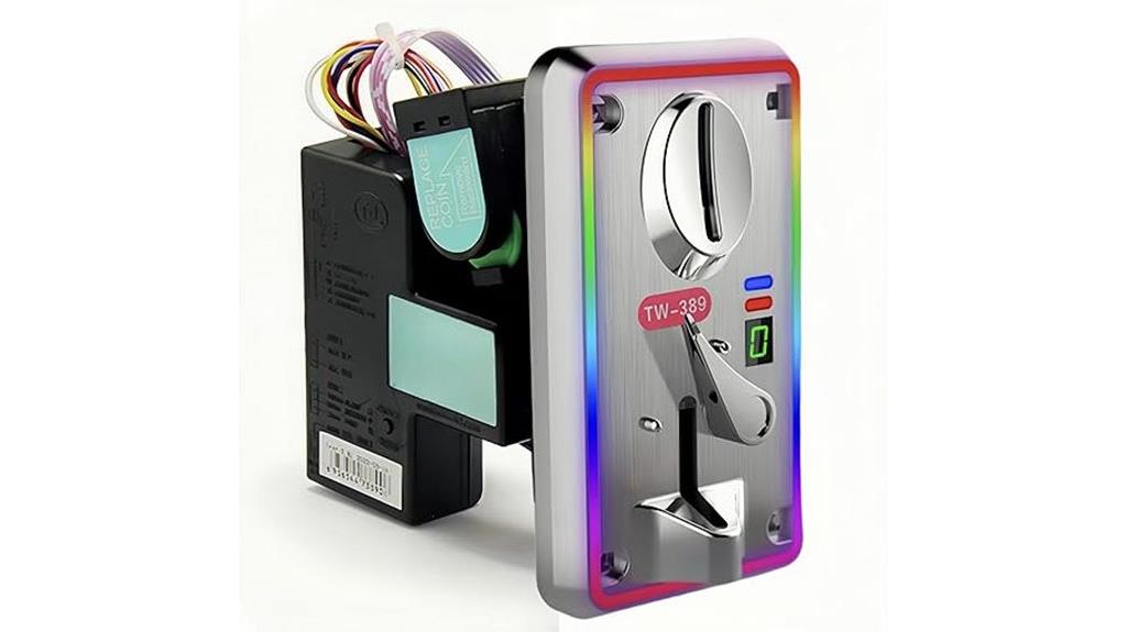 arcade coin acceptor selector