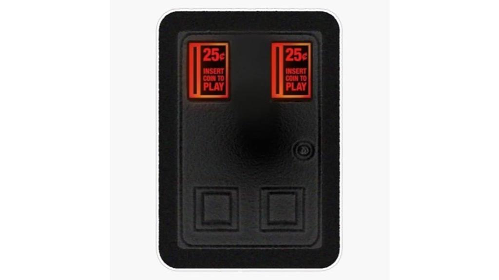 arcade coin door sticker