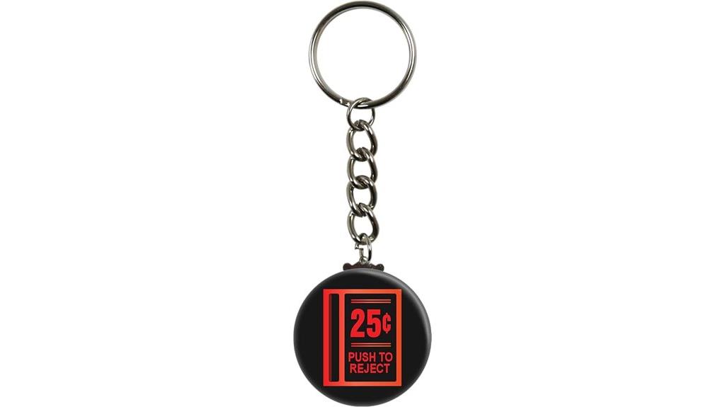 arcade coin slot keychain