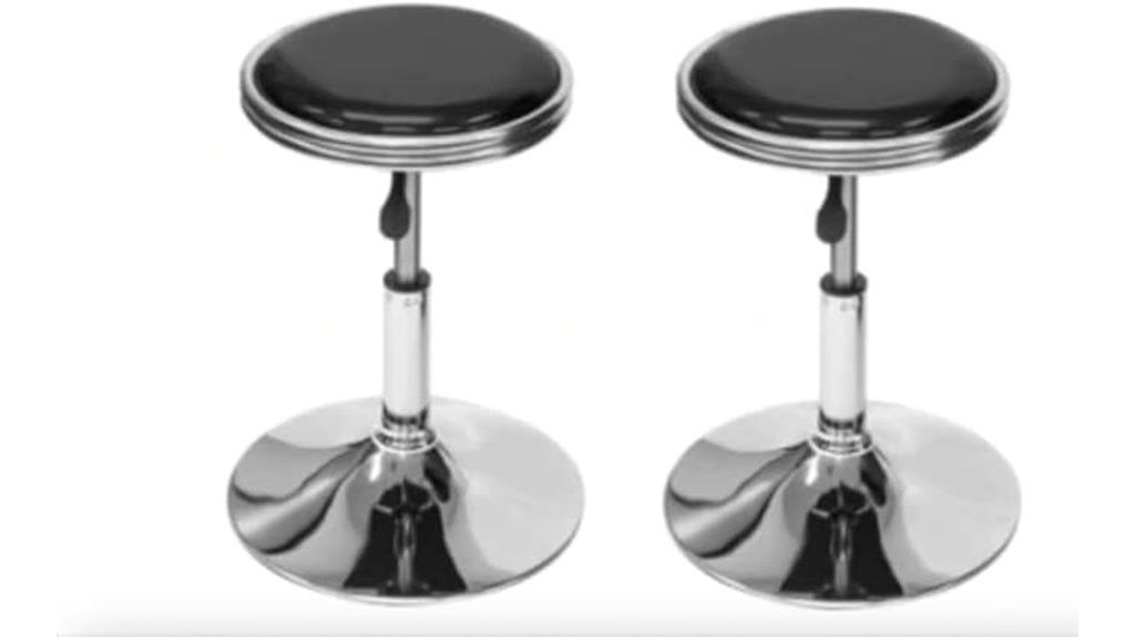arcade inspired swivel bar stools
