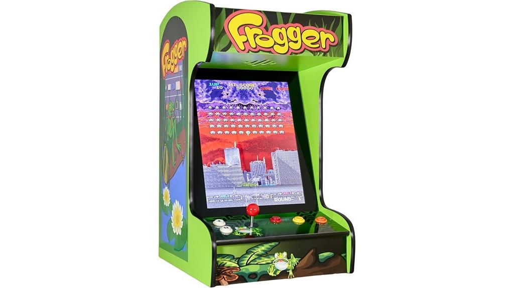 arcade machine with pies