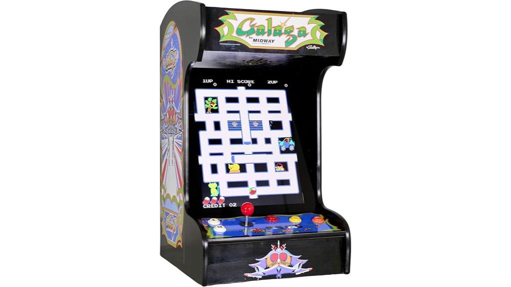 arcade machine with pies