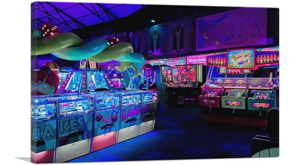 arcade pinball machine canvas
