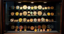 arcade token collection displays